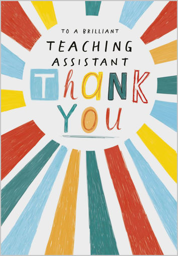 Picture of TO A BRILLIANT TEACHING ASSISTANT THANK YOU CARD